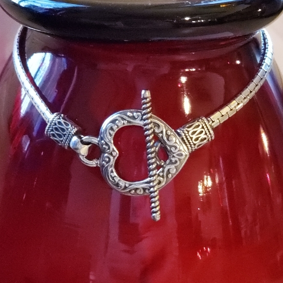 🆕 NWOT 925 Sterling Silver Heart Bracelet 🆕 - Picture 8 of 10